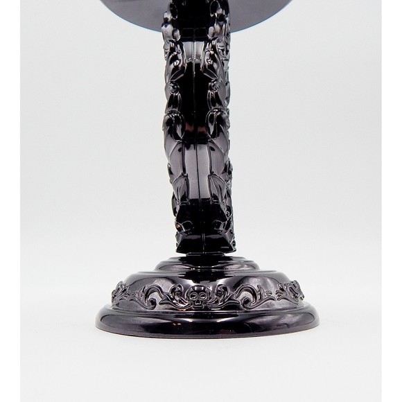 Bath And Body Works Halloween Candle Holder Lenticular Skulls Black Spooky 2023 - Picture 9 of 12